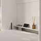 SMARTBett Schrankbett Classic 100x200cm Vertikal Weiss/Wildeiche