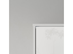 SMARTBett Wall unit set with Foldaway bed standard 140x200 vertical + 2 x 80 Wardrobe White/ White Gloss