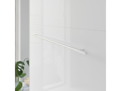 SMARTBett Wall unit set with Foldaway bed standard 140x200 vertical + 2 x 80 Wardrobe White/ White Gloss
