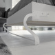 SMARTBett Wohnwand Set mit Schrankbett Standard 140x200 Vertikal + 2 x 80-Schränke Weiß Eiche Sonoma