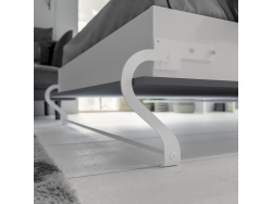 SMARTBett Wohnwand Set mit Schrankbett Standard 140x200 Vertikal + 2 x 80-Schränke Weiß Anthrazit