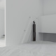 SMARTBett Wohnwand Set mit Schrankbett Standard 140x200 Vertikal + 2 x 80-Schränke Weiß Anthrazit