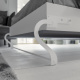 SMARTBett Wohnwand Set mit Schrankbett Standard 140x200 Vertikal + 2 x100-Schränke Weiß/Anthrazit