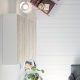 SMARTBett wall unit set with wall bed standard 140x200 vertical+ 2x100 cupboards in different colors White/ Oak Sonoma