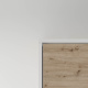 SMARTBett wall unit set with wall bed standard 140x200 vertical+ 2x100 cupboards in different colors White/ Wild oak