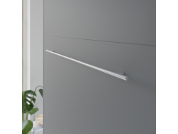 SMARTBett Wohnwand Set mit Schrankbett Standard 140x200 Vertikal + 2 x100-Schränke Anthrazit/Anthrazit