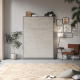 SMARTBett Wohnwand Set mit Schrankbett Standard 140x200 Vertikal + 2 x100-Schränke Anthrazit/Betonoptik