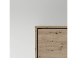 SMARTBett wall unit set with wall bed standard 140x200 vertical+ 2x100 cupboards in different colors Wild oak/ Wild oak