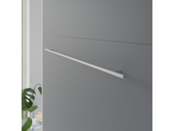 SMARTBett Wohnwand Set mit Schrankbett Standard 140x200 Vertikal + 2 x100-Schränke Eiche Sonoma/Anthrazit