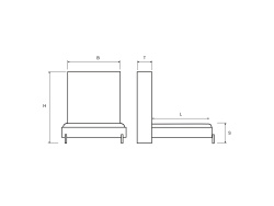 SMARTBett Classic 140x200cm Vertical White | Murphy Bed, Folding Wall Bed, Fold Down Bed, Fold-Away Bed, Foldable Bed,