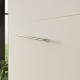 SMARTBett Schrankbett Standard 90x200 Vertikal Beton/Weiss mit Gasdruckfedern