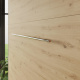 SMARTBett Schrankbett Standard 90x200 Vertikal Beton/Wildeiche mit Gasdruckfedern