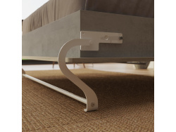 SMARTBett Murphy Bed Standard 90x200cm Vertical Concrete/Oak Sonoma with Gas Springs