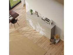 SMARTBett Schrankbett Standard 90x200 Horizontal Beton/Beton mit Gasdruckfedern