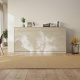 SMARTBett Schrankbett Standard 90x200 Horizontal Beton/Beton mit Gasdruckfedern