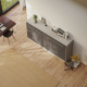 SMARTBett Schrankbett Standard 90x200 Horizontal Beton/Anthrazit Hochglanz mit Gasdruckfedern