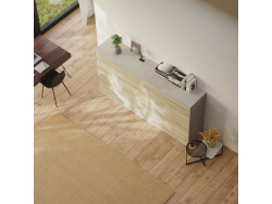 SMARTBett Murphy Bed Standard 90x200cm Horizontal Concrete/Oak Sonoma with Gas Springs