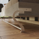 SMARTBett Murphy Bed Standard 90x200cm Horizontal Concrete/Oak Sonoma with Gas Springs