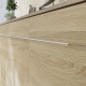 SMARTBett Murphy Bed Standard 90x200cm Horizontal Concrete/Oak Sonoma with Gas Springs