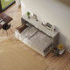 SMARTBett Murphy Bed Standard 90x200cm Horizontal Concrete/Oak Sonoma with Gas Springs