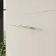 SMARTBett Murphy Bed Standard 120x200cm Vertical Concrete/White with Gas Springs