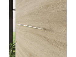 SMARTBett Murphy Bed Standard 120x200cm Vertical Concrete/Oak Sonoma with Gas Springs