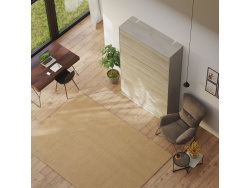 SMARTBett Murphy Bed Standard 120x200cm Vertical Concrete/Oak Sonoma with Gas Springs
