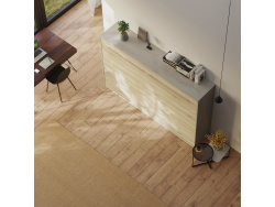 SMARTBett Murphy Bed Standard 120x200cm Horizontal Concrete/Oak Sonoma with Gas Springs