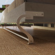 SMARTBett Murphy Bed Standard 120x200cm Horizontal Concrete/Oak Sonoma with Gas Springs