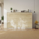 SMARTBett Murphy Bed Standard 120x200cm Horizontal Concrete/Oak Sonoma with Gas Springs