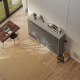SMARTBett Schrankbett Standard 140x200 Horizontal Beton/Anthrazit mit Gasdruckfedern