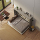SMARTBett Schrankbett Standard 140x200 Horizontal Beton/Anthrazit mit Gasdruckfedern