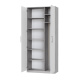 SMARTBett Schrank Kleiderschrank Aktenschrank 100cm 2-türig Beton/Weiss
