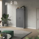 SMARTBett cabinet wardrobe filing cabinet 100cm 2 doors concrete/anthracite