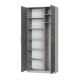 SMARTBett cabinet wardrobe filing cabinet 100cm 2 doors Concrete/Anhracite