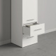 SMARTBett Schrank Kleiderschrank 1-türig zum 160-Schrankbett in Weiß