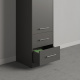 SMARTBett wardrobe wardrobe 50cm for the 160 wall bed in anthracite
