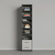 SMARTBett wardrobe 50cm for the 160 wall bed in anthracite/concrete