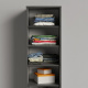 SMARTBett wardrobe wardrobe 50cm for the 160 wall bed in anthracite/anthracite high gloss