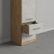 SMARTBett closet closet 50cm for 160 closet bed in wild oak/concrete