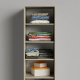 SMARTBett cabinet wardrobe 50cm for the 160 cabinet bed in Sonoma oak/anthracite high gloss