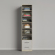 SMARTBett cabinet wardrobe 50cm for 160 cabinet bed in oak Sonoma/ concrete