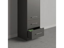 SMARTBett wardrobe 2 doors for the 160 wall bed in anthracite