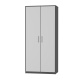 SMARTBett wardrobe wardrobe 2 doors for the 160 wall bed in anthracite/white
