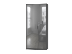 SMARTBETT WARDROBE 100 CM for 160 wall bed standard anthracite/anthracite high gloss