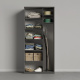 AKTION! NEU!!! SMARTBett Schrank Kleiderschrank 2-türig  Tiefe 55 cm Anthrazit/Anthrazit Hochglanz