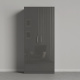 AKTION! NEU!!! SMARTBett Schrank Kleiderschrank 2-türig  Tiefe 55 cm Anthrazit/Anthrazit Hochglanz