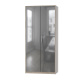 SMARTBett wardrobe 2 doors for the 160 wall bed in oak Sonoma/ anthracite high gloss