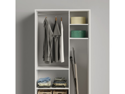 AKTION! NEU!!! SMARTBett Schrank Kleiderschrank 2-türig Tiefe 55  cm  Weiß