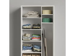 AKTION! NEU!!! SMARTBett Schrank Kleiderschrank 2-türig Tiefe 55  cm  Weiß
